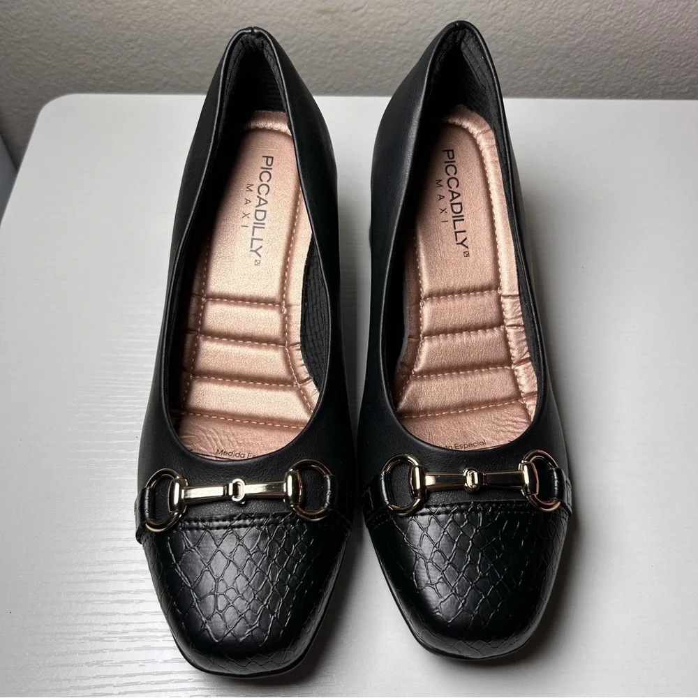 Piccadilly Maxi-Brazilian Elegant Block heel shoes Size 6‎ New